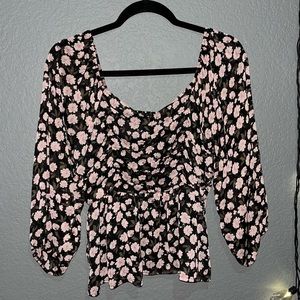 Floral cottagecore blouse